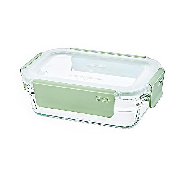 Glasslock Pure Airtight Tempered Food Container, Microwave Safe