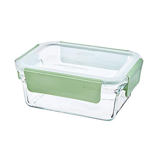 Glasslock Pure Airtight Tempered Food Container, Microwave Safe