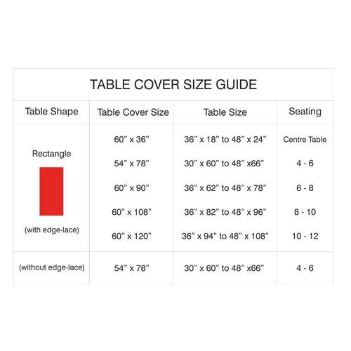 Table Cover Silky, Rectangle