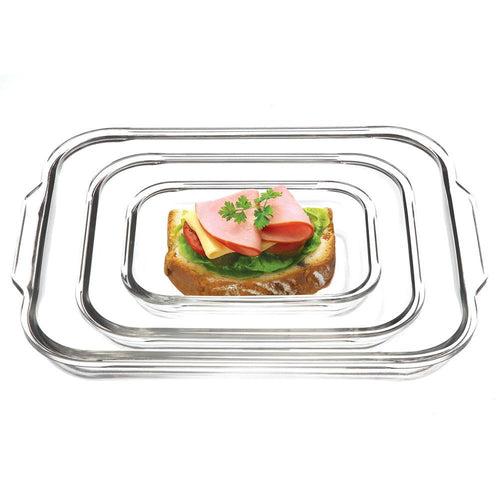 Glasslock Airtight Tempered Food Container, Microwave Safe, Plus