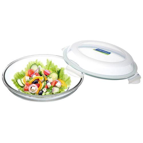 Glasslock Airtight Tempered Food Container, Microwave Safe, Plus