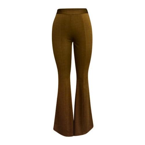 Brown Flared Pants