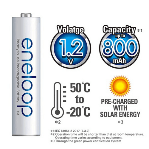 Eneloop AAA 800mAh Ready to use Rechargeable Battery