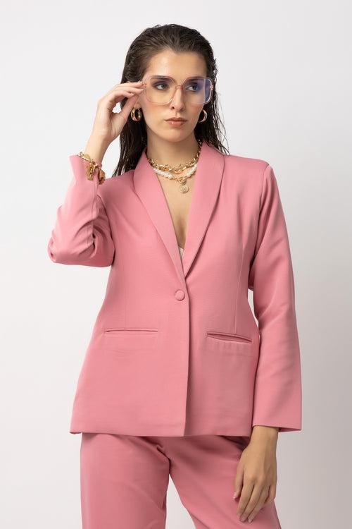 Flair Finesse Pink Blazer