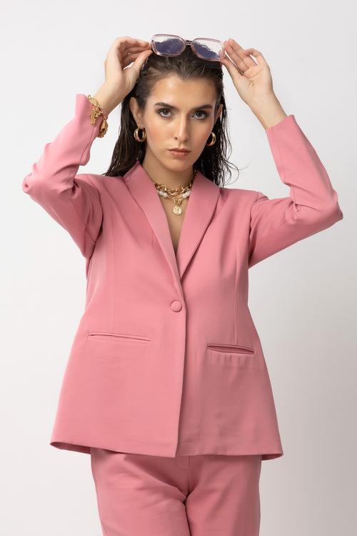 Flair Finesse Pink Blazer