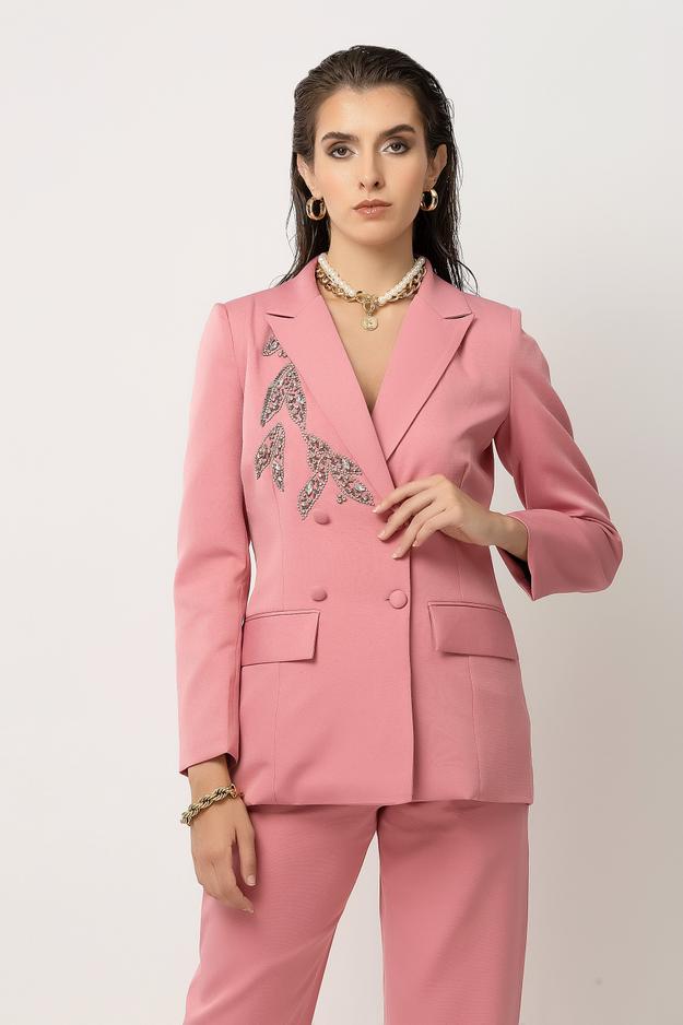 Bella Bespoke Pink Blazer