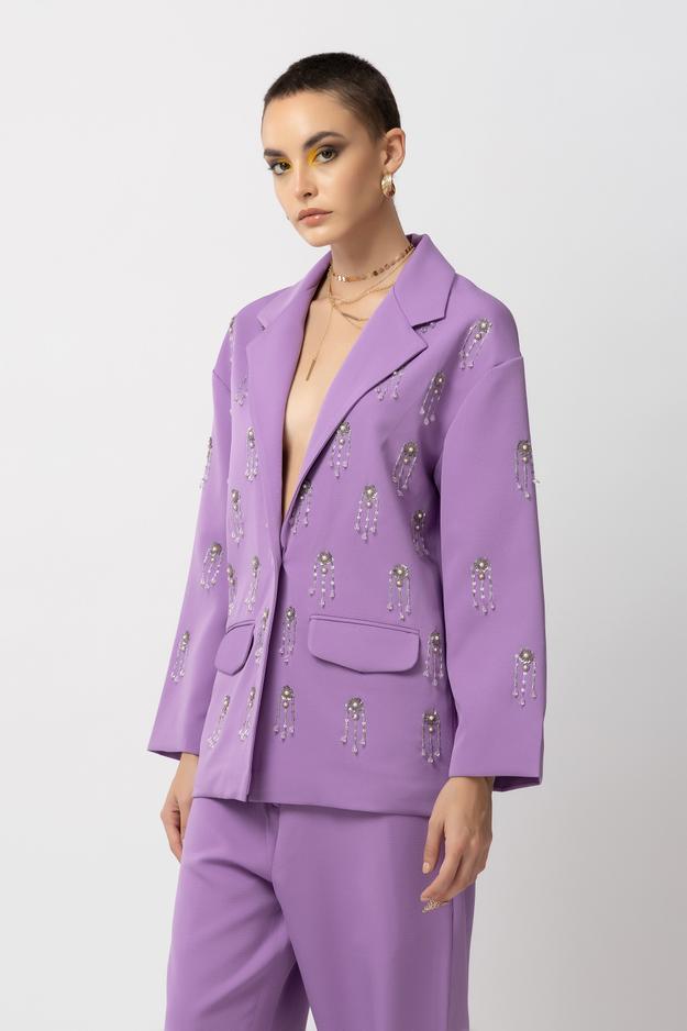 Elle Elegance Lavender Blazer