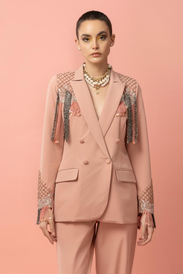 Classique Clique Peach Blazer