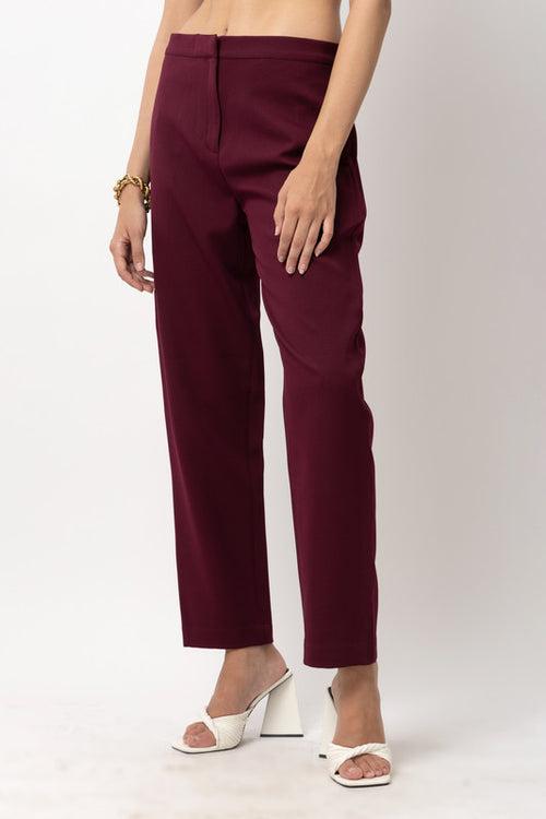 Tailored Stride Wine Trouser