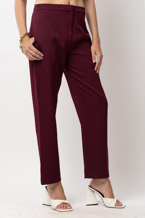 Tailored Stride Wine Trouser