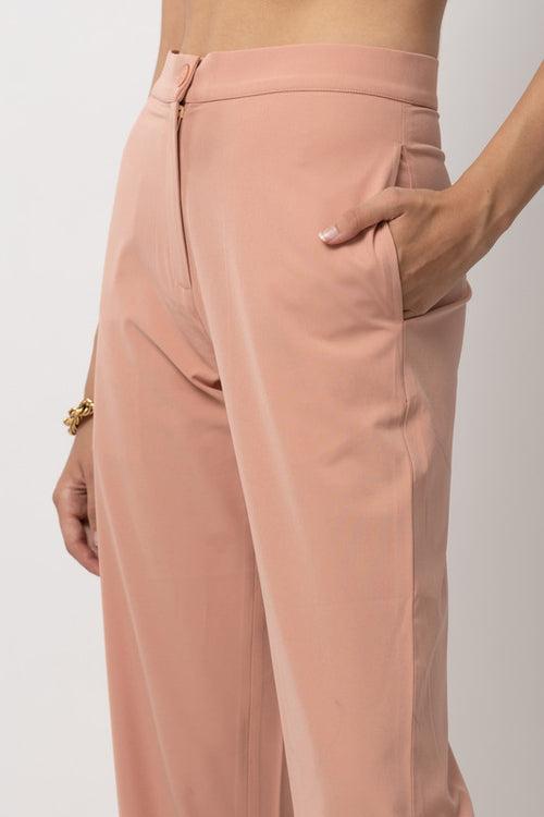 Haute Hemline Peach Trouser