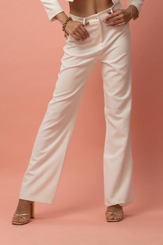 Gigi White White Trouser