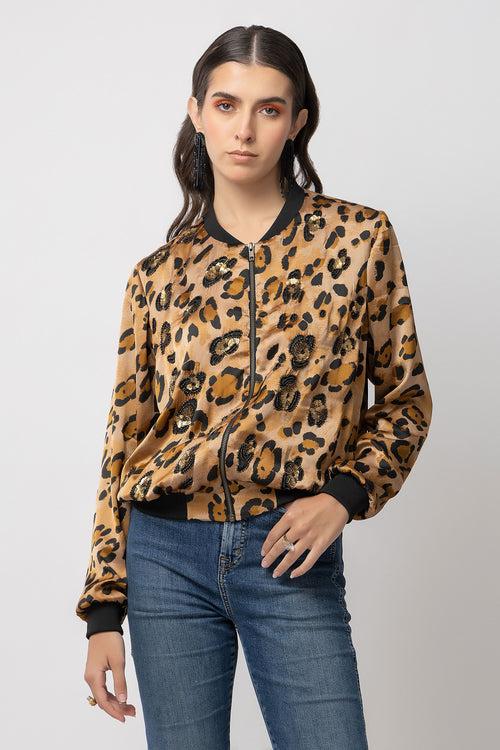 Savannah Swagger Leapord Jacket