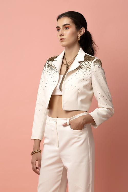 Golden Ember White Jacket