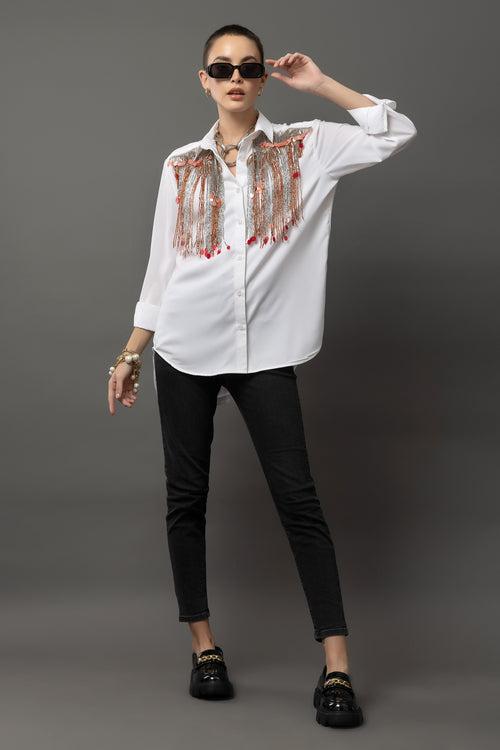 Magnolia White Jewel Shirt