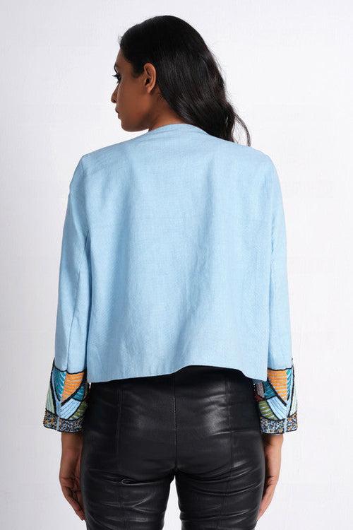 Rewild Blue Embellished Jacket