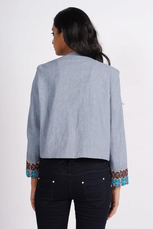 Blue Haze Embellished Jacket