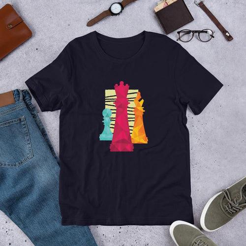 Chess Pieces Half Sleeve T-Shirt