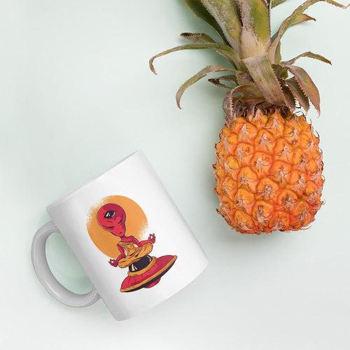 Alien Meditation Coffee Mug