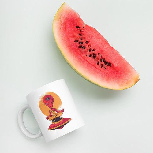 Alien Meditation Coffee Mug