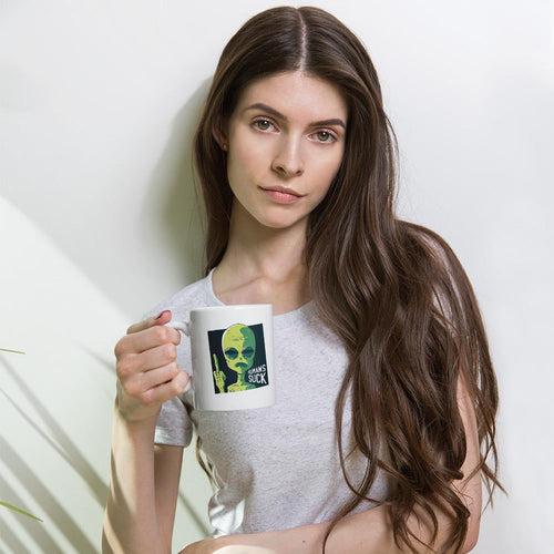 Humans Suck Alien Coffee Mug