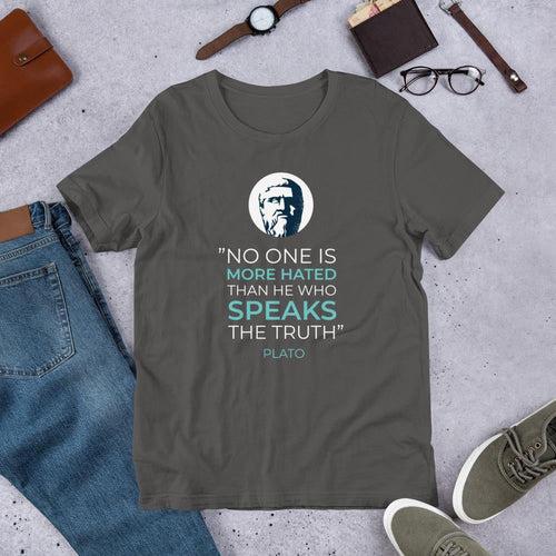 Plato Quote Half Sleeve T-Shirt