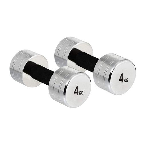 Kore Steel Professional 1-10 Kg (Set of Two) Fixed Dumbbells Home Gym Exercise Equipment for Men & Women (DM-STEEL-COMBO16)
