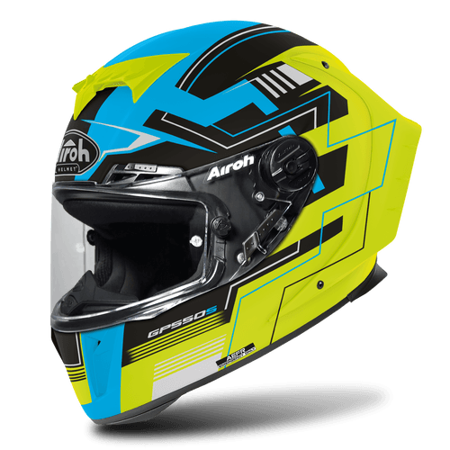 Airoh GP 550 S Challenge  Blue/Yellow Matt Helmet