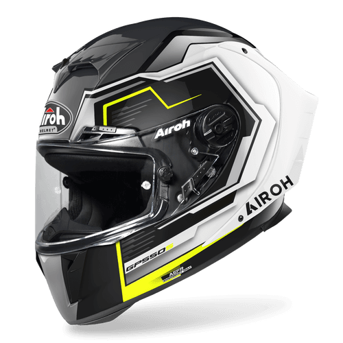 Airoh GP 550 S Rush - White/Yellow Gloss Helmet