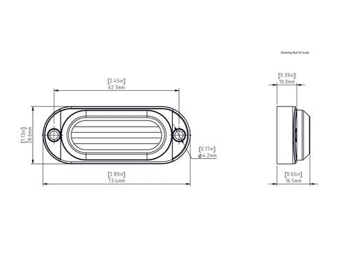 Denali T3 Switchback LED Turn Signal Pods - Front