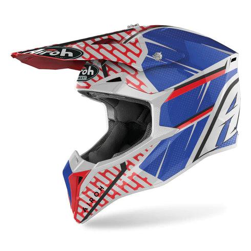 Airoh Wraap Idol Red/ Blue Gloss Helmet