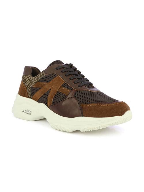 Alberto Torresi Brown Laceup Sports Shoes