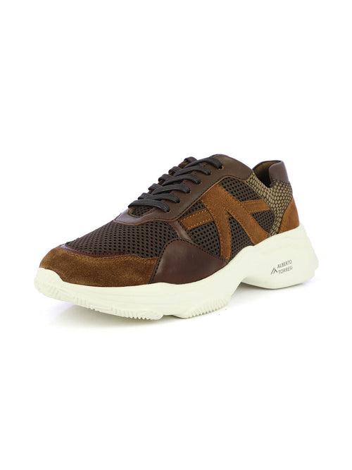 Alberto Torresi Brown Laceup Sports Shoes