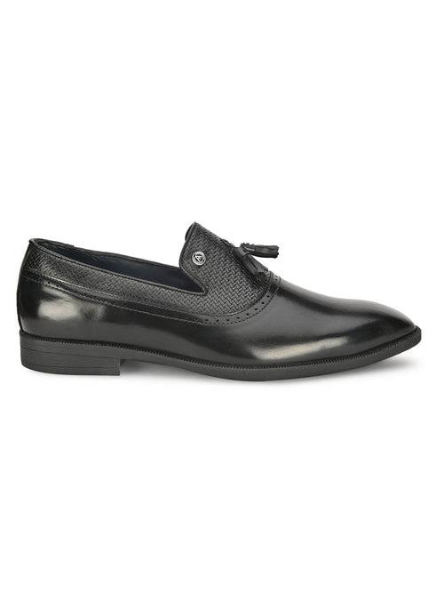 Alberto Torresi Black Slipon formal Shoes