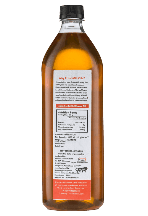 Cold Pressed Safflower Oil