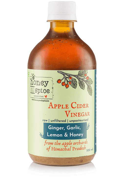 Apple cider vinegar with ginger, garlic, lemon and honey 500ml