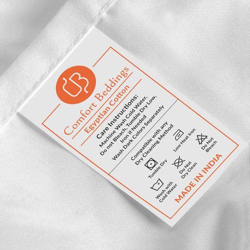 Peach Contrast Colour Bar Duvet Cover