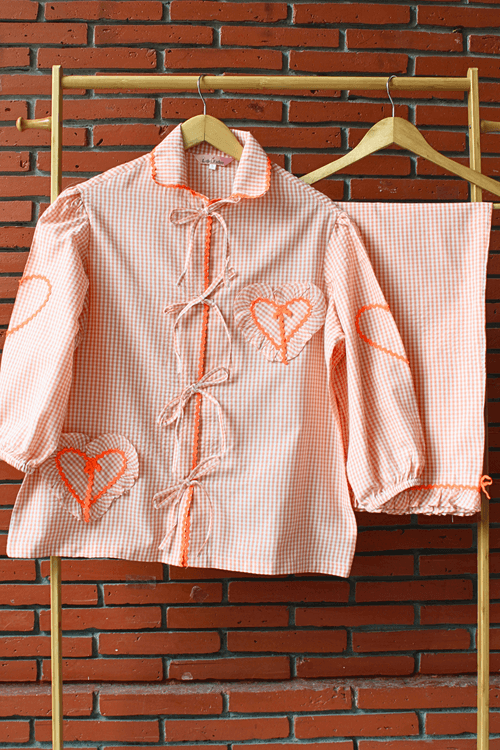 Peach Sorbet Night Suit Set