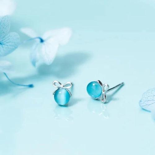 Adorable Aqua Mini Studs