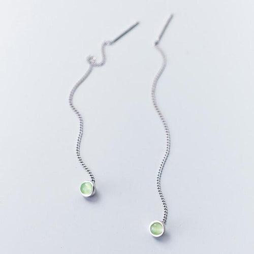 Amusing Dew Drops Chain Earrings