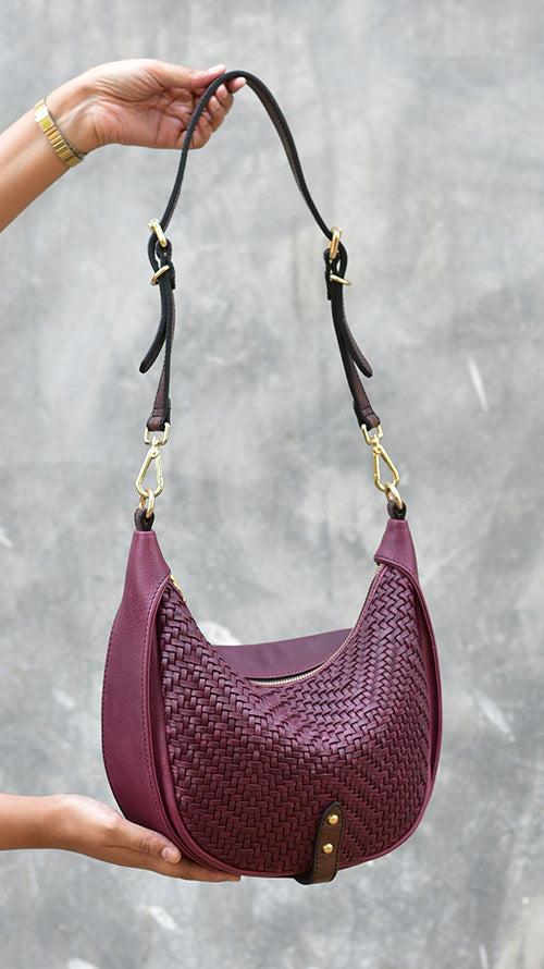 Woven Bordeaux Caro