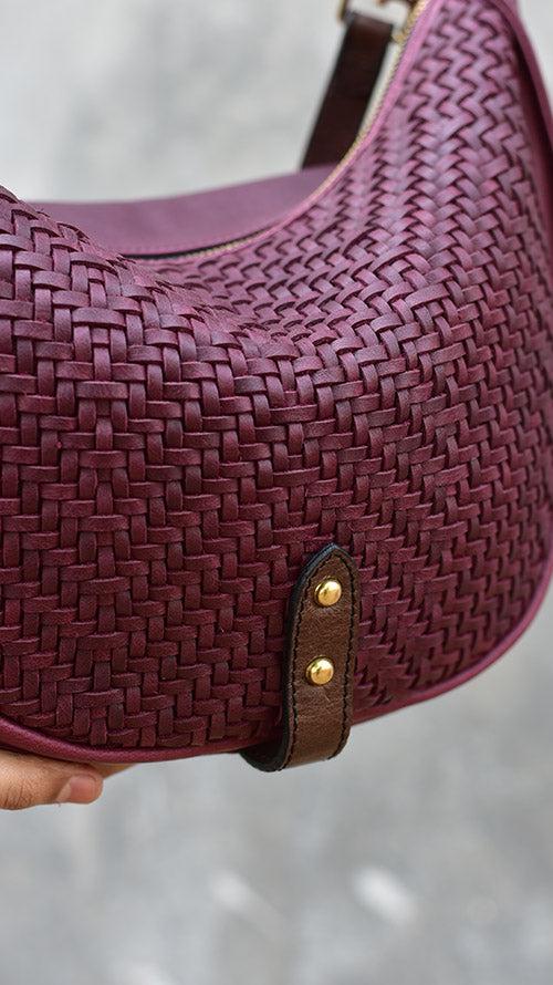 Woven Bordeaux Caro