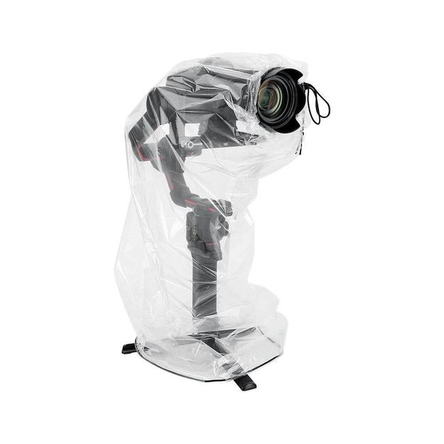 Zikkon RC-G 2 Pack Waterproof Stabilizer Rain Cover, Portable Camera Gimbal Stabiliser Raincoat Protector Fits DJI RS3 Pro Mini RSC 2 Ronin-SC Zhi-yun WEEBILL 3S CRANE 4 & More Stabilizer Below 16.3x8.6x7.7''(Transparent)