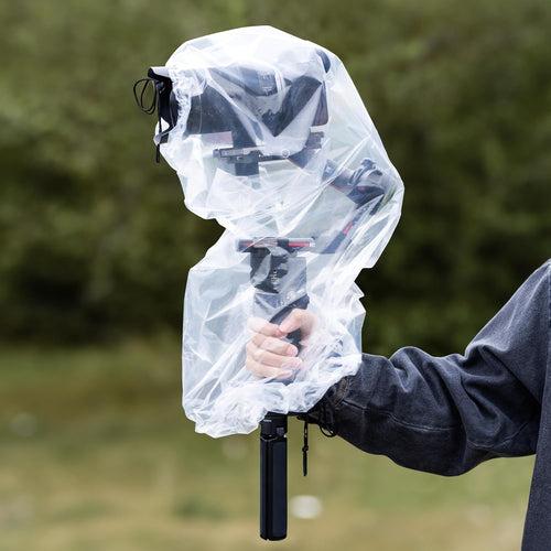 Zikkon RC-G 2 Pack Waterproof Stabilizer Rain Cover, Portable Camera Gimbal Stabiliser Raincoat Protector Fits DJI RS3 Pro Mini RSC 2 Ronin-SC Zhi-yun WEEBILL 3S CRANE 4 & More Stabilizer Below 16.3x8.6x7.7''(Transparent)