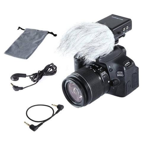 Boya By-SM80 Stereo Video Microphone Condenser with Windshield for Canon Nikon DSLR Camera Camcorder