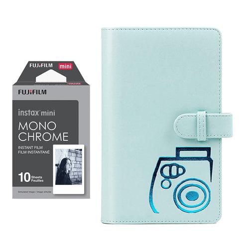 Fujifilm Instax  mini 10X1 Instant Film with 96-sheet Album for mini film (Ice blue)