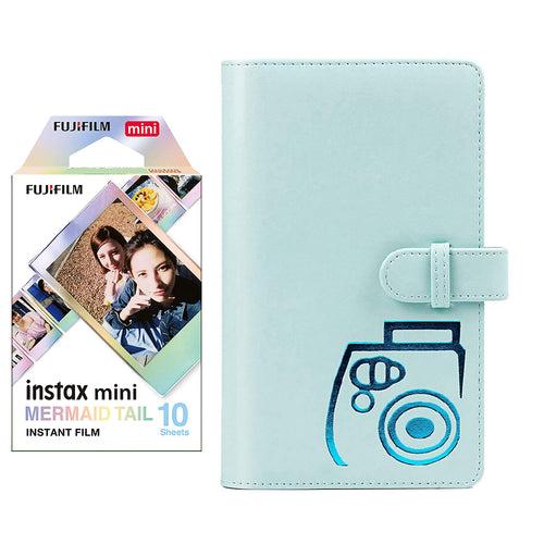 Fujifilm Instax  mini 10X1 Instant Film with 96-sheet Album for mini film (Ice blue)