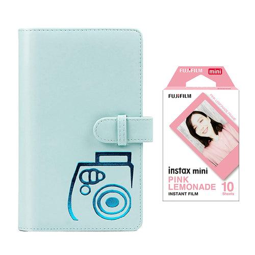 Fujifilm Instax  mini 10X1 Instant Film with 96-sheet Album for mini film (Ice blue)