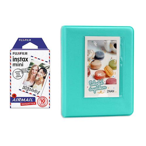 Fujifilm Instax Mini 10X1 airmail Instant Film with Instax Time Photo Album 64 Sheets