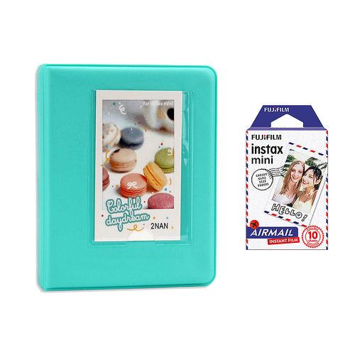 Fujifilm Instax Mini 10X1 airmail Instant Film with Instax Time Photo Album 64 Sheets